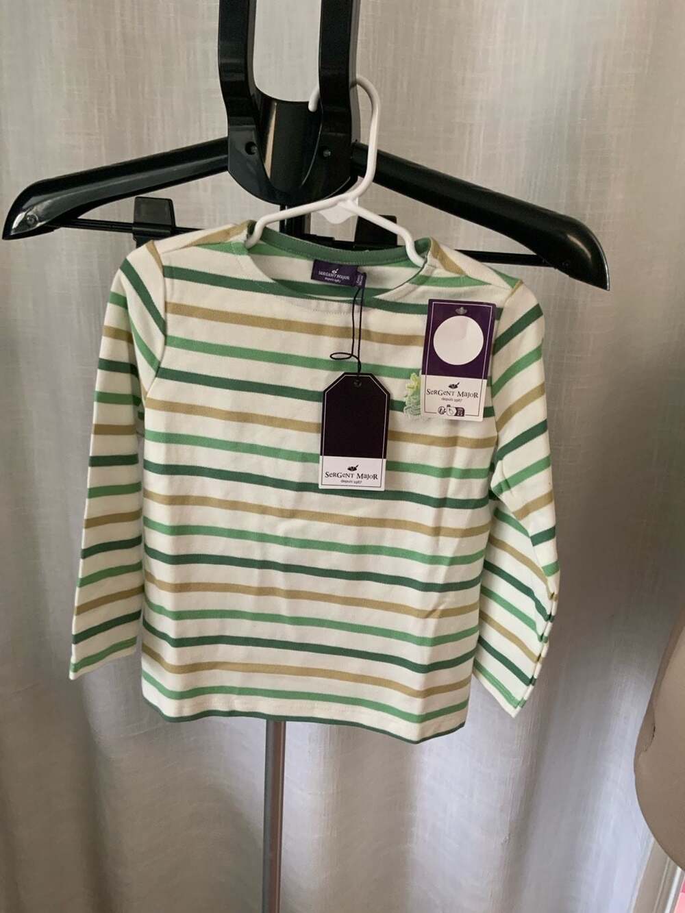 Sergent Major Striped Long Sleeve Tee 3 Ans 98 Cm